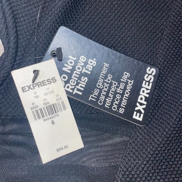 Express Black Mesh Dress Size 6 - Picture 4 of 4